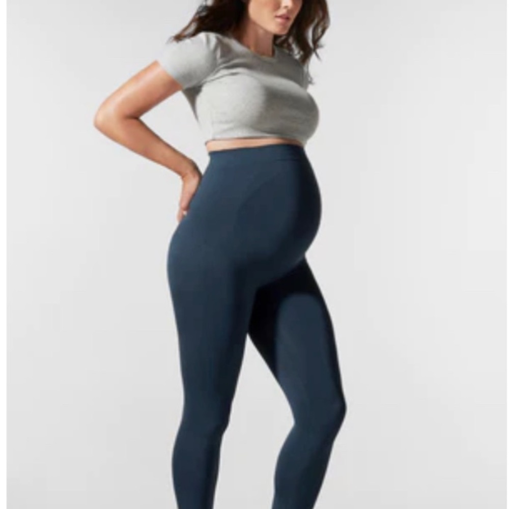 BLANQI Everyday Maternity Belly Support Leggings - Storm / Medium